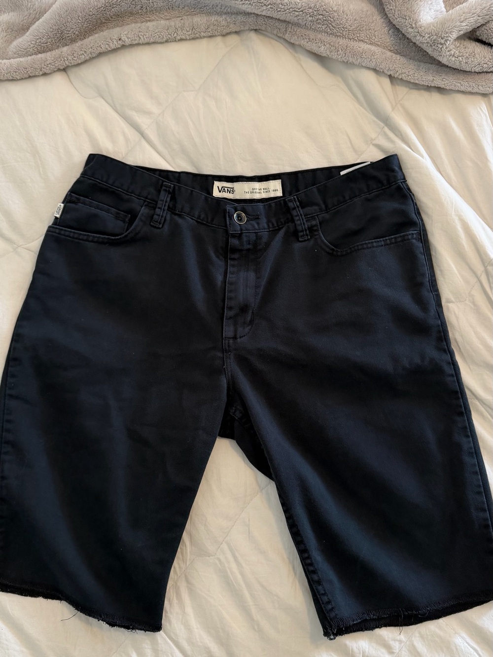 Vans Men’s Black Relaxed Denim Shorts